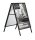 update displays Kundenstopper schwarz DIN A1 2 Fächer 63,7 x 80,0 x 100,5 cm, 1 St.