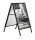 update displays Kundenstopper schwarz DIN A1 2 Fächer 63,7 x 80,0 x 100,5 cm, 1 St.