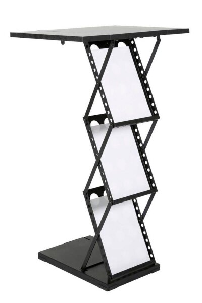 update displays Prospektständer schwarz DIN A4 3 Fächer 29,0 x 40,0 x 95,5 cm, 1 St.