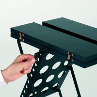 update displays Prospektständer schwarz DIN A4 3 Fächer 29,0 x 40,0 x 95,5 cm, 1 St.