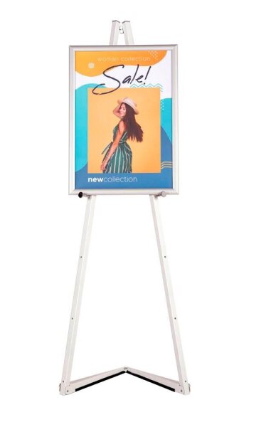 update displays Staffelei weiß 53,6 x 30,9 x 150,0 cm, 1 St.