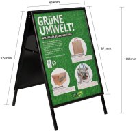 update displays Kundenstopper schwarz DIN A1 2...