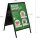 update displays Kundenstopper schwarz DIN A1 2 Fächer 62,4 x 80,0 x 100,5 cm, 1 St.