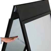 update displays Kundenstopper HardLine PLUS schwarz DIN A1 2 Fächer 62,9 x 80,0 x 110,0 cm, 1 St.