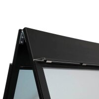 update displays Kundenstopper HardLine PLUS schwarz DIN A1 2 Fächer 62,9 x 80,0 x 110,0 cm, 1 St.