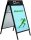 update displays Kundenstopper HardLine PLUS schwarz DIN A1 2 Fächer 62,9 x 80,0 x 110,0 cm, 1 St.