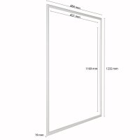 update displays  Klapprahmen silber 88,4 x 123,2 cm, 1 St.