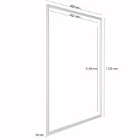 update displays  Klapprahmen silber 88,4 x 123,2 cm, 1 St.