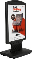 update displays Kundenstopper WindSign FLEX schwarz DIN...