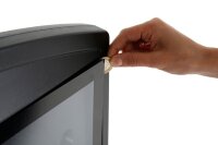 update displays Kundenstopper WindSign FLEX schwarz DIN A1 2 Fächer 70,0 x 50,0 x 129,9 cm, 1 St.