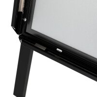 update displays Kundenstopper HardLine schwarz DIN A1 2 Fächer 62,9 x 75,0 x 100,5 cm, 1 St.