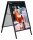 update displays Kundenstopper HardLine schwarz DIN A1 2 Fächer 62,9 x 75,0 x 100,5 cm, 1 St.