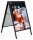 update displays Kundenstopper HardLine schwarz DIN A1 2 Fächer 62,9 x 75,0 x 100,5 cm, 1 St.