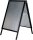 update displays Kundenstopper HardLine schwarz DIN A1 2 Fächer 62,9 x 75,0 x 100,5 cm, 1 St.