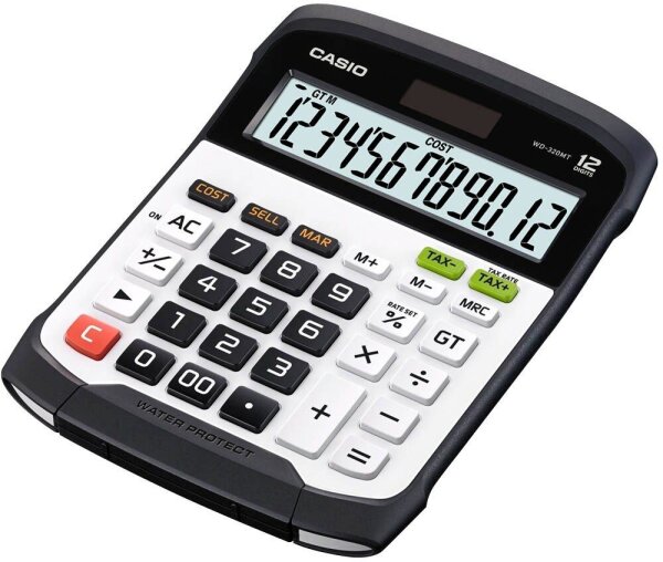 CASIO WD-320MT Tischrechner schwarz/weiß