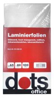 dots Laminierfolien glänzend für A5 80 micron,...