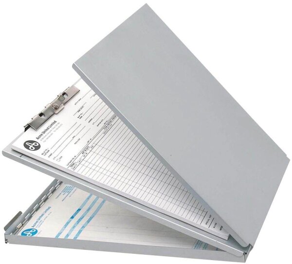 WESTCOTT Klemmbrett E-17002 00 DIN A4 silber Aluminium, 1 St.