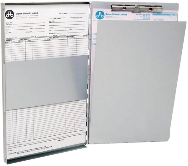 WESTCOTT Klemmbrett E-17004 00 DIN A4 silber Aluminium, 1 St.
