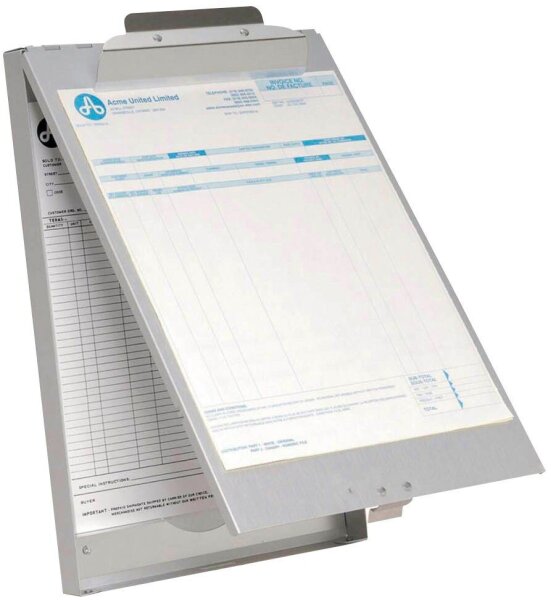 WESTCOTT Klemmbrett E-17003 00 DIN A4 silber Aluminium, 1 St.