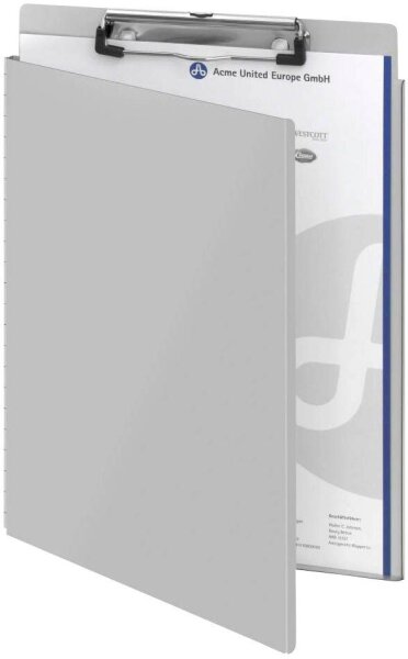 WESTCOTT Klemmbrett E-17005 00 DIN A4 silber Aluminium, 1 St.
