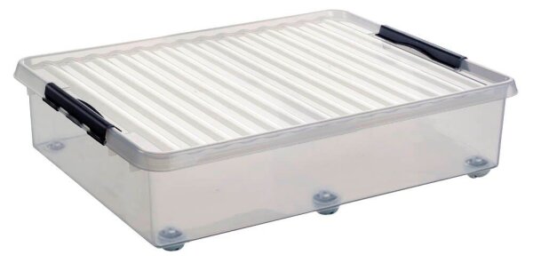 sunware Aufbewahrungsbox 60,0 l transparent, metall 50,0 x 80,0 x 20,0 cm, 1 St.