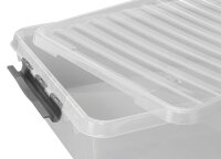 sunware Aufbewahrungsbox 60,0 l transparent, metall 50,0 x 80,0 x 20,0 cm, 1 St.