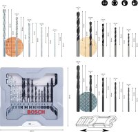 BOSCH Bohrer-Set X-Pro Line CYL-1, 15-teilig