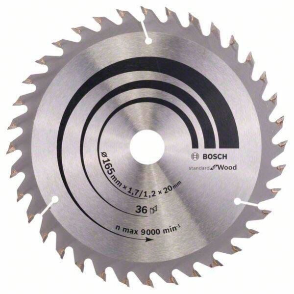 BOSCH Optiline Wood Kreissägeblatt 165,0 mm, 36 Zähne, 1 St.
