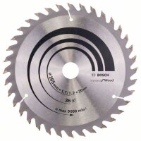 BOSCH Optiline Wood Kreissägeblatt 165,0 mm, 36...