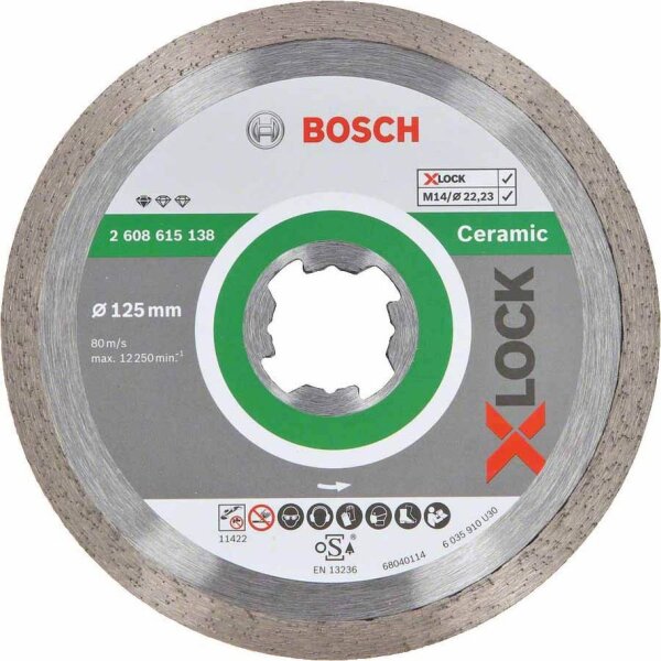 BOSCH Diamant-Trennscheibe X-LOCK Standard for Ceramic, 1 St.