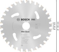 BOSCH Standard for Steel Kreissägeblatt 136,0 mm, 30 Zähne, 1 St.