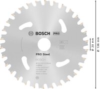 BOSCH Standard for Steel Kreissägeblatt 136,0 mm, 30 Zähne, 1 St.