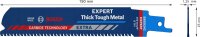 BOSCH EXPERT ‘Thick Tough Metal’ S 955 CHC Säbelsägeblätter, 10 St.