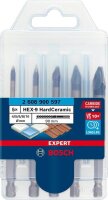 BOSCH Bohrer-Set EXPERT HEX-9 HardCeramic, 5-teilig