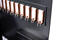 pavo High Security Magnettag Schlüsseltresor grau mit 50 Haken, Elektronikschloss, 45,0 x 7,7 x 57,5 cm, 1 St.