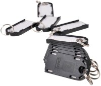 pavo Schlüsselanhänger Magnettag schwarz, 10 St.