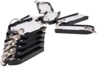 pavo Schlüsselanhänger Magnettag schwarz, 10 St.