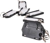 pavo Schlüsselanhänger Magnettag schwarz, 10 St.