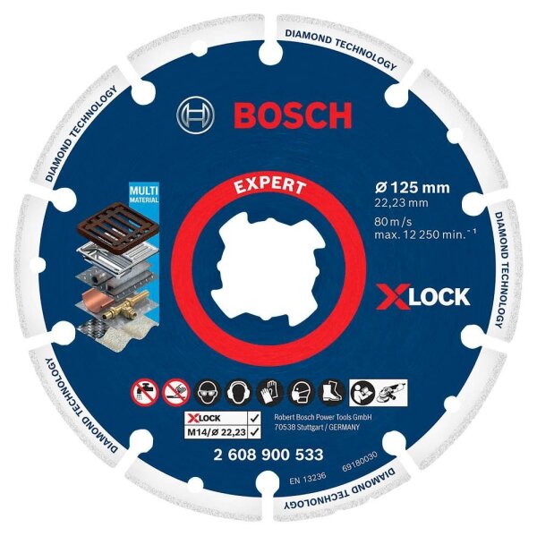 BOSCH Trennscheibe EXPERT Diamond Metal Wheel X-LOCK, 1 St.