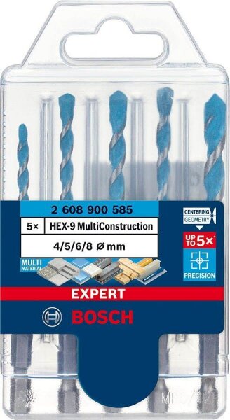 BOSCH Bohrer-Set EXPERT HEX-9, 5-teilig