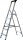 pavo Stehleiter einseitig silber 5 Stufen, H: 159,0 cm
