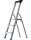 pavo Stehleiter einseitig silber 3 Stufen, H: 112,0 cm