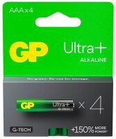 GP Batterie ULTRA PLUS Alkali-Mangan Micro AAA 1,5 V, 4 St.