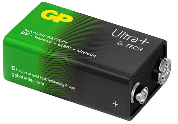 GP Batterie ULTRA PLUS Alkali-Mangan E-Block 9 V, 1 St.