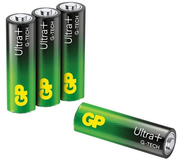 GP Batterie ULTRA PLUS Alkali-Mangan Mignon AA 1,5 V, 4 St.