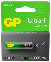 GP Batterie ULTRA PLUS Alkali-Mangan Mignon AA 1,5 V, 4 St.