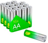 GP Batterien SUPER Alkali-Mangan Mignon AA 1,5 V, 16 St.
