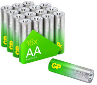 GP Batterien SUPER Alkali-Mangan Mignon AA 1,5 V, 16 St.