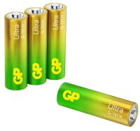 GP Batterien ULTRA Alkali-Mangan Mignon AA 1,5 V, 4 St.
