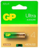 GP Batterien ULTRA Alkali-Mangan Mignon AA 1,5 V, 4 St.